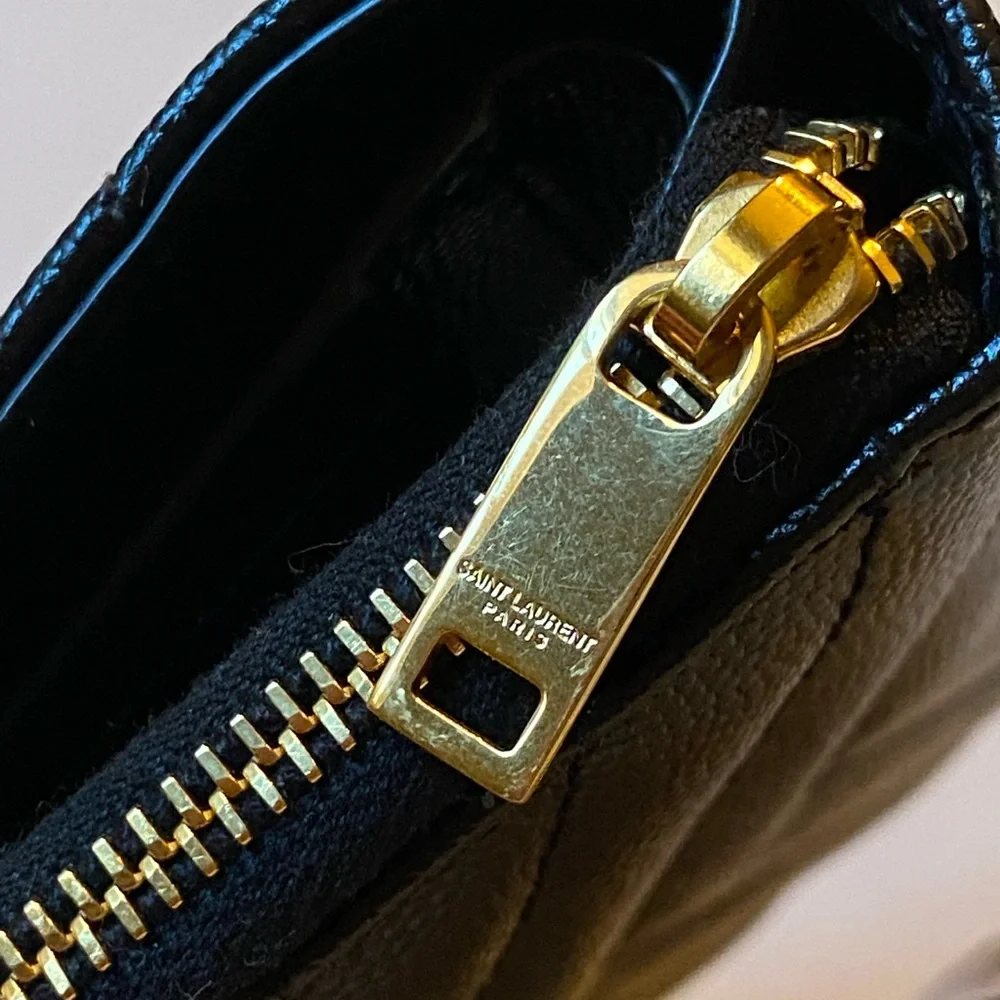 YSL Quilted Bifold Compact Wallet - Picture 5 of 11